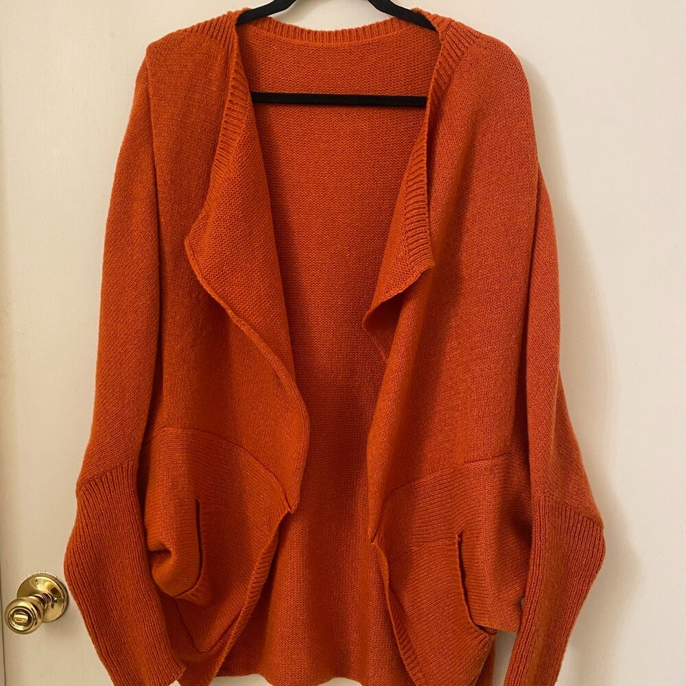 Like New Orange Cardigan